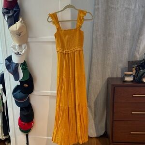 Nanette Lepore Mustard Maxi Dress